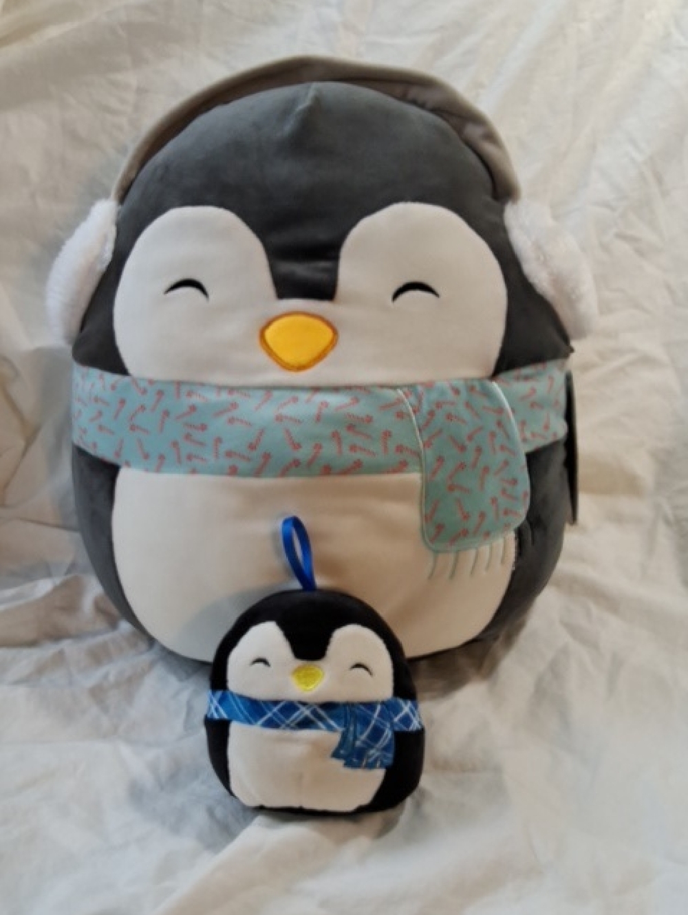 Squishmallows 12" Luna The Penguin, NWT With Bonus Ornament